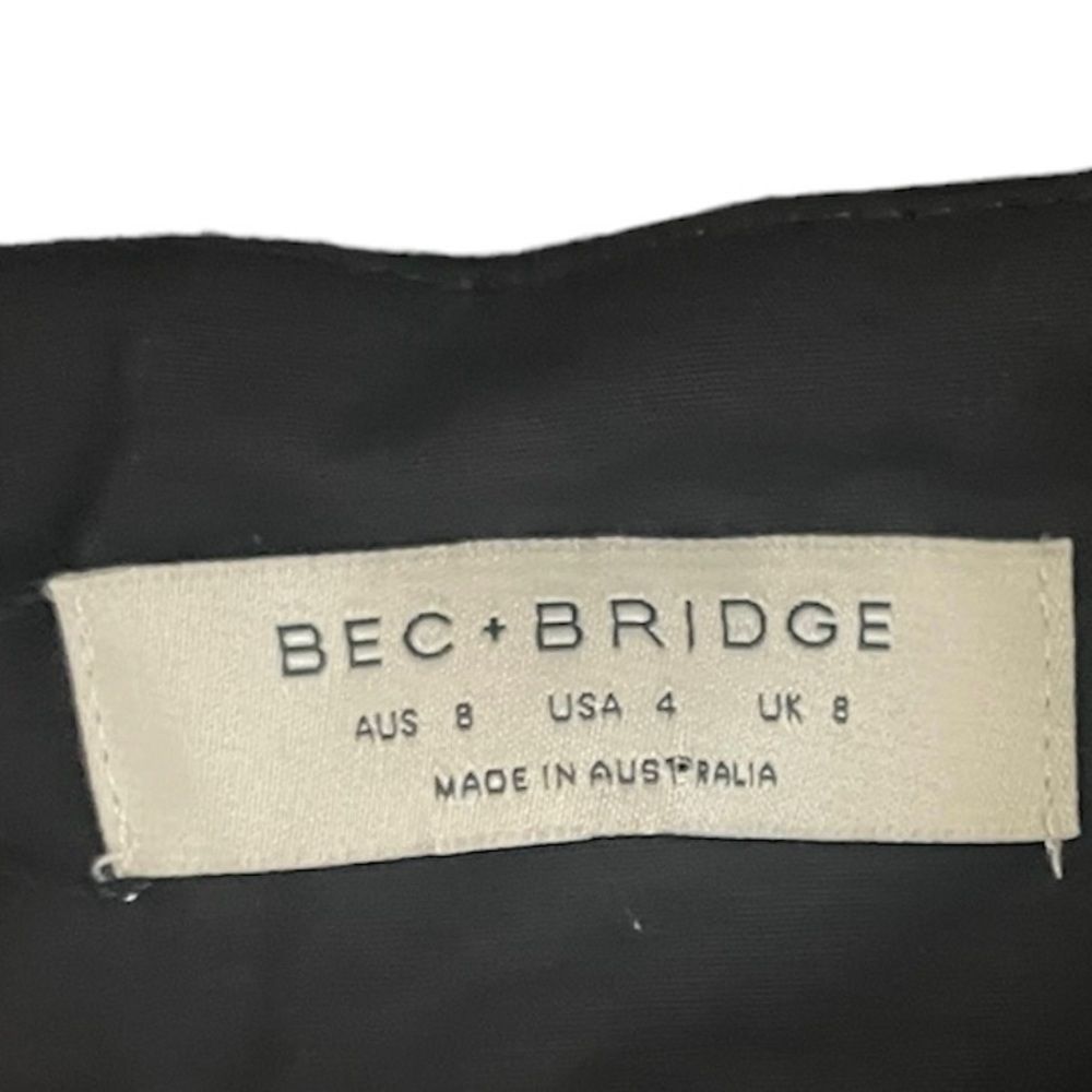 BEC AND BRIDGE BLACK MIDI STRAPLESS DRESS! - Picture 3 of 4
